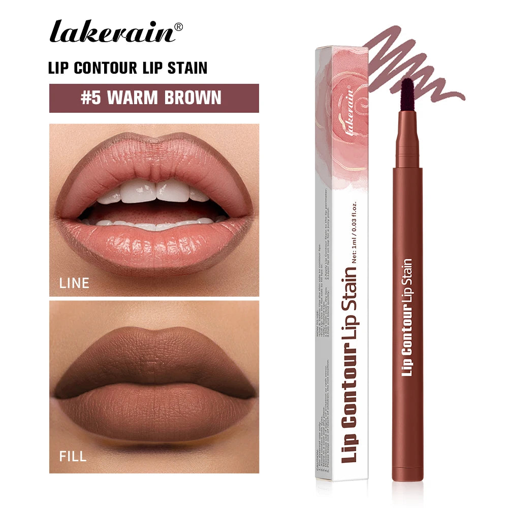 ibcccndc 2-in-1 Lip Stain and Liner Pen