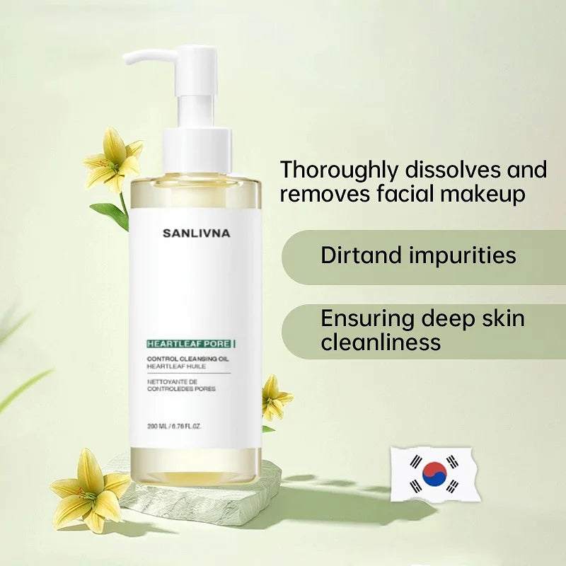 SANLIVNA Heartleaf Facial Cleanser and Cleansing Oil Set