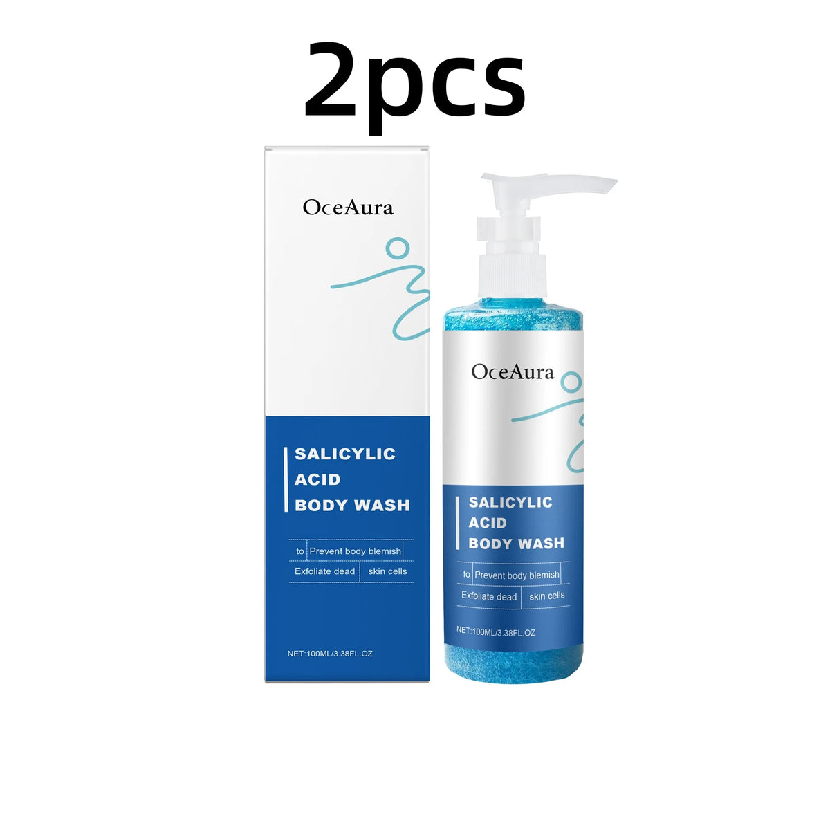 OceAura Salicylic Acid Shower Gel, 100ml