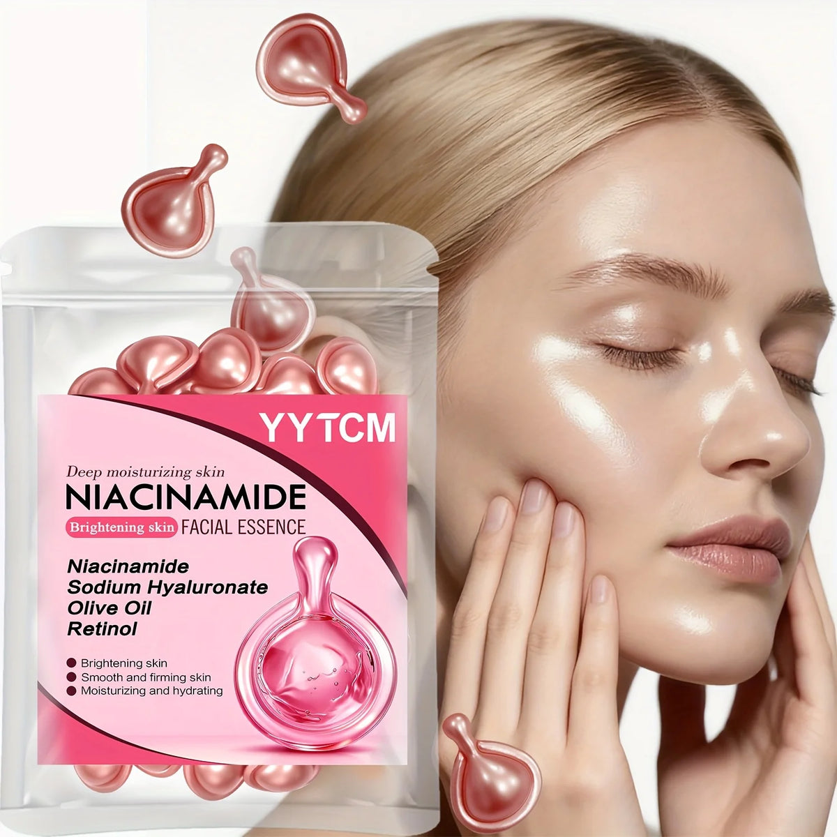 Niacinamide Facial Essence Capsules, 30 Count
