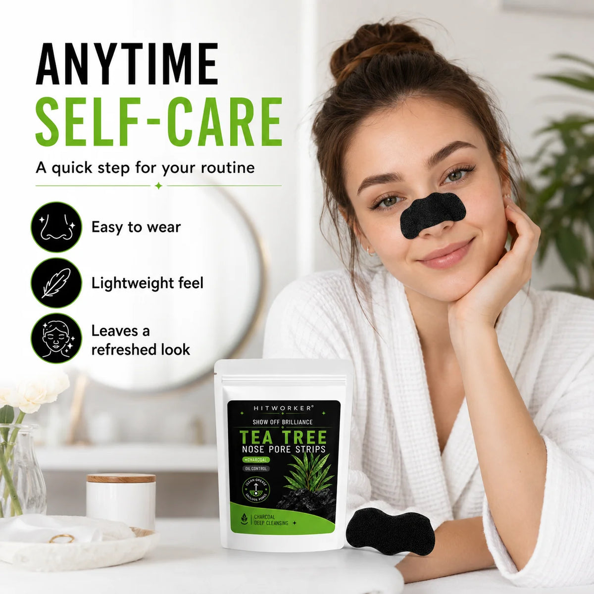 Tea Tree Charcoal Nose Pore Strips