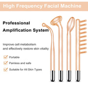 Windaily High-Frequency Facial Wand with Neon and Argon Tubes