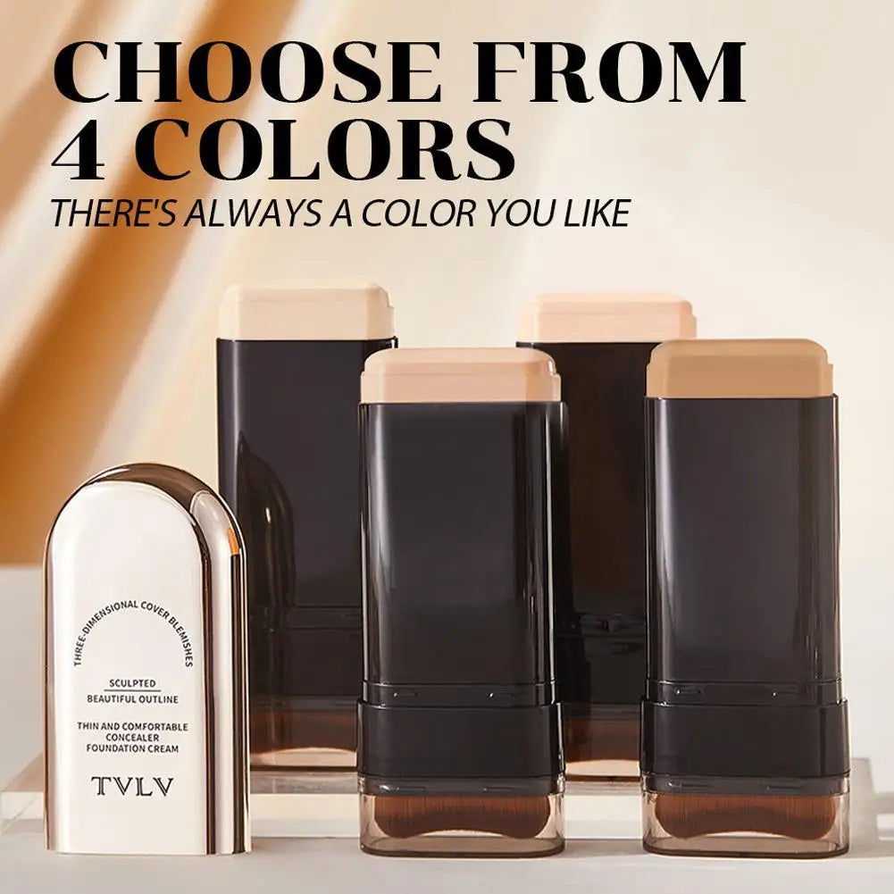 Waterproof Concealer Foundation Stick with Brush