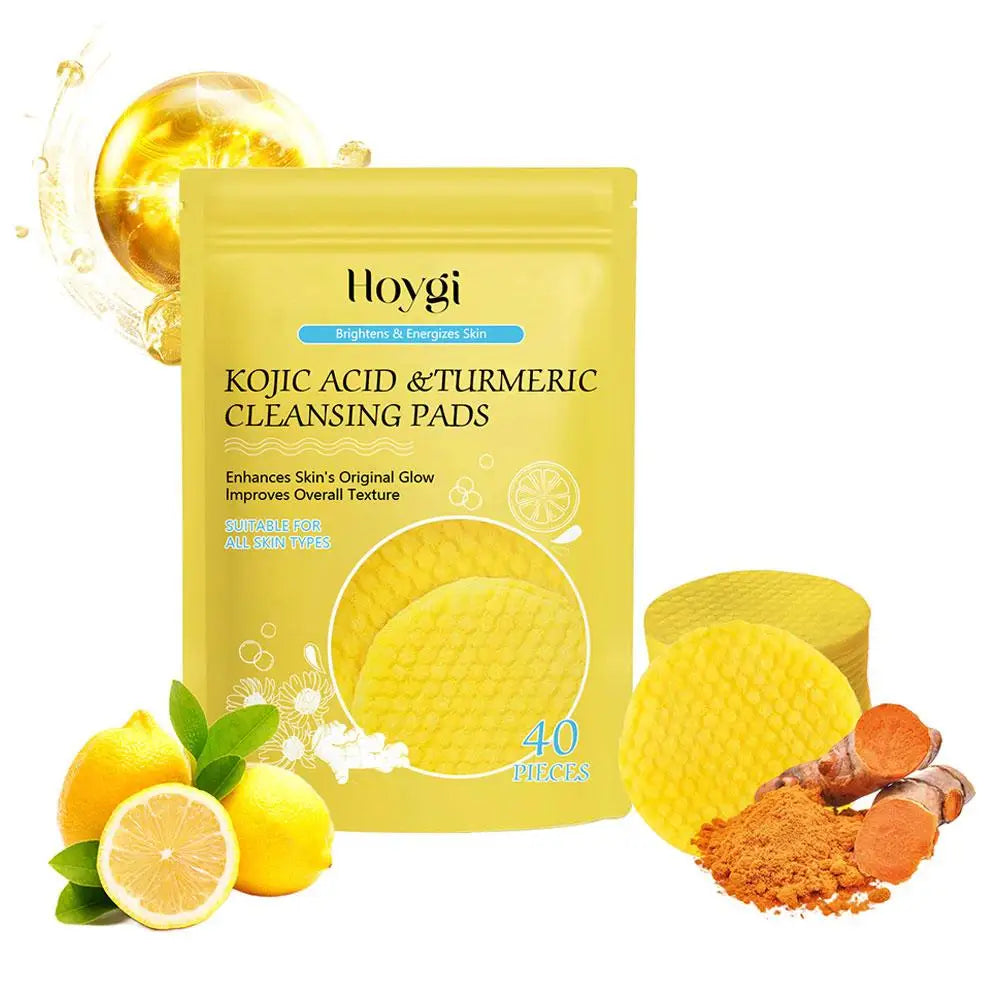 Turmeric and Kojic Acid Cleansing Pads, 40 or 50 Pieces