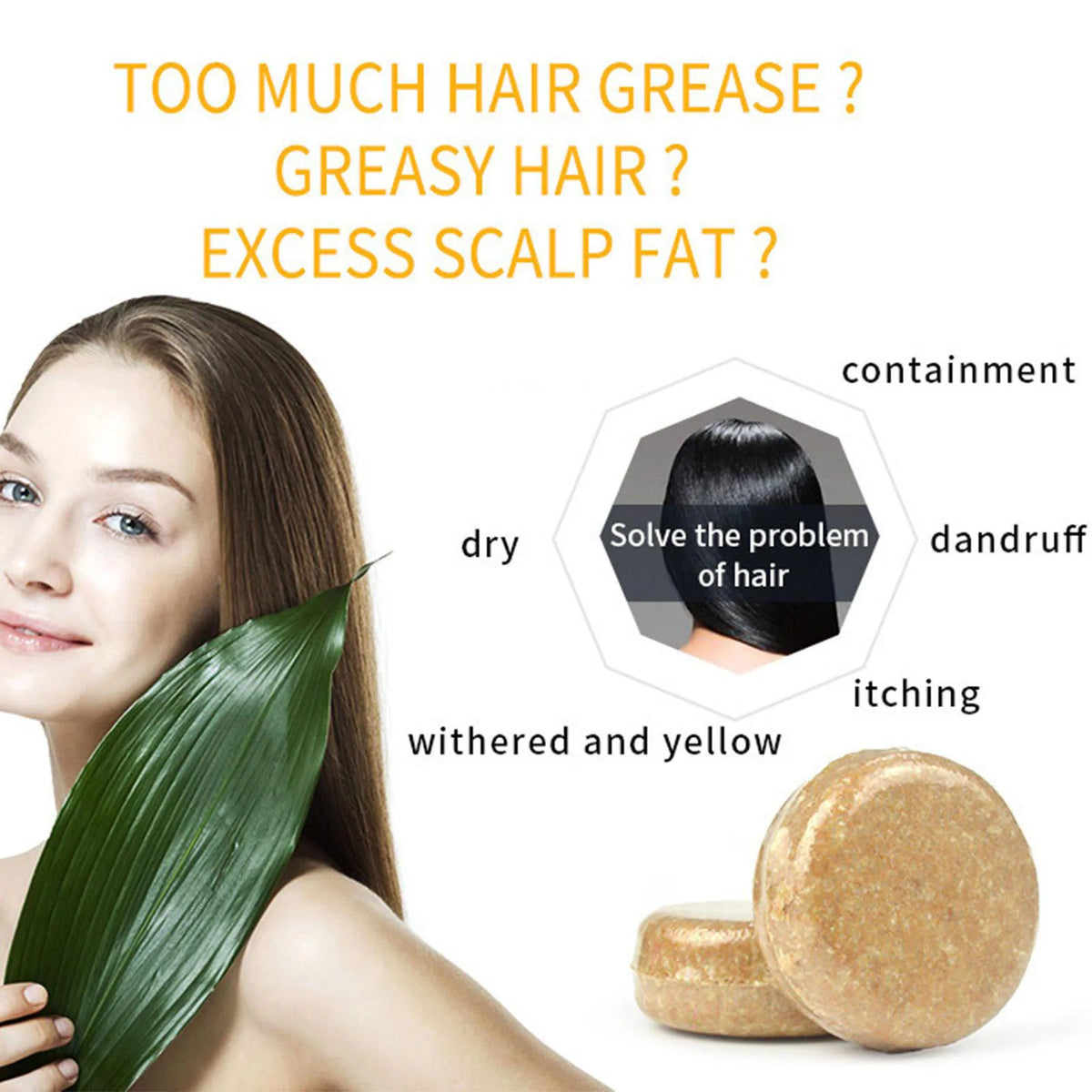 Ginger and Polygonum Hair Shampoo Bar