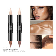 Dual-Ended Contour and Highlighter Stick
