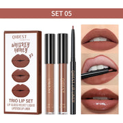 QIBEST 3-Piece Liquid Lip and Lip Liner Set