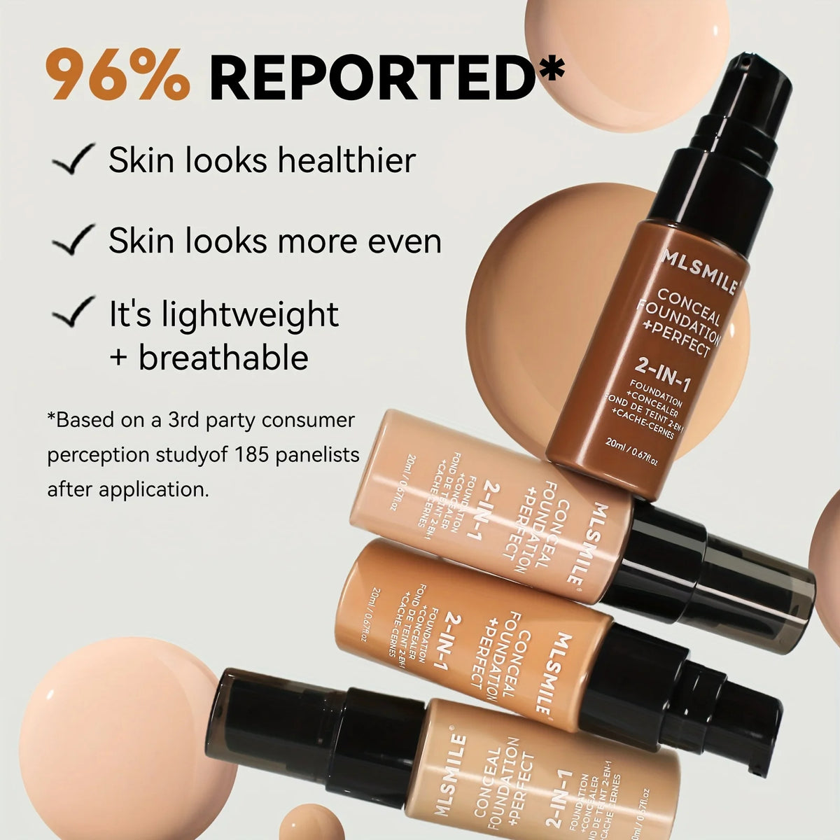 2-in-1 Oil-Control Liquid Foundation and Concealer
