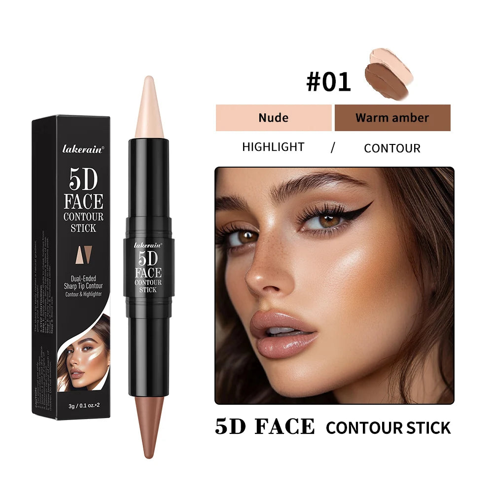 Dual-Ended Contour and Highlighter Stick
