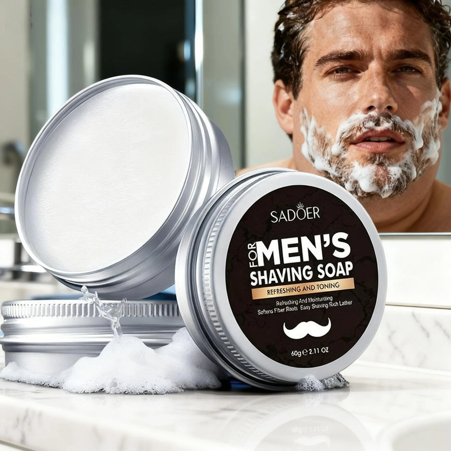 Men's Shaving Soap with Mint and Olive Oil, 60g