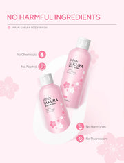 LAIKOU Sakura Shower Gel, 100ml or 200ml
