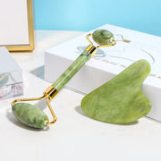 2-Piece Facial Roller and Gua Sha Massage Set