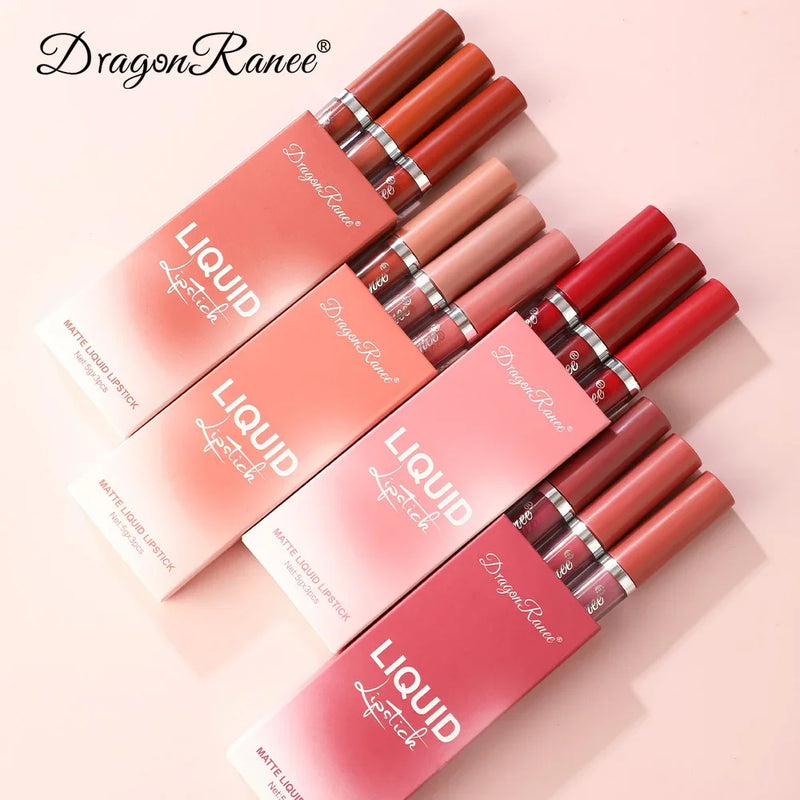 3-Piece Matte Liquid Lipstick Set