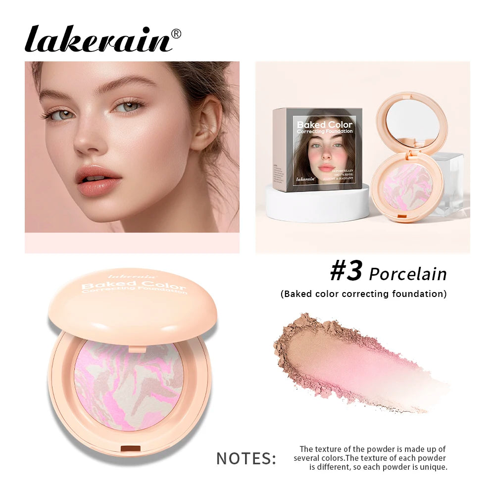 Demi-Matte Baked Color-Correcting Powder Foundation