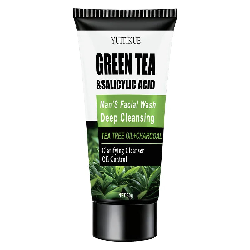 WaterIceLevin Green Tea and Salicylic Acid Men's Facial Cleanser, 60 g