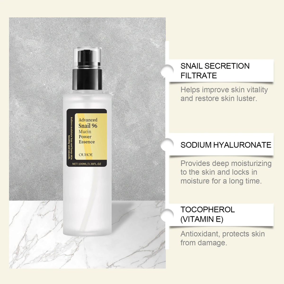OUHOE Advanced Snail Mucin Essence
