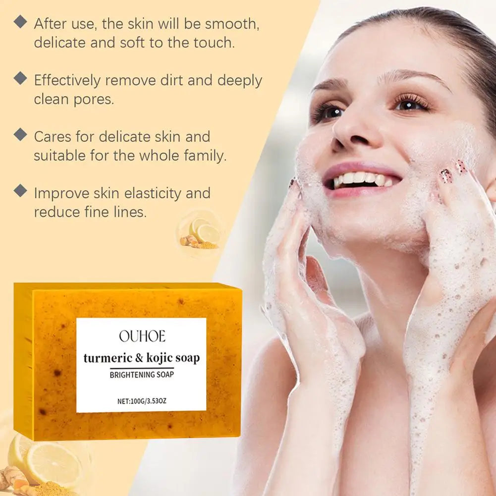 Turmeric and Kojic Acid Facial and Body Soap, 100 g
