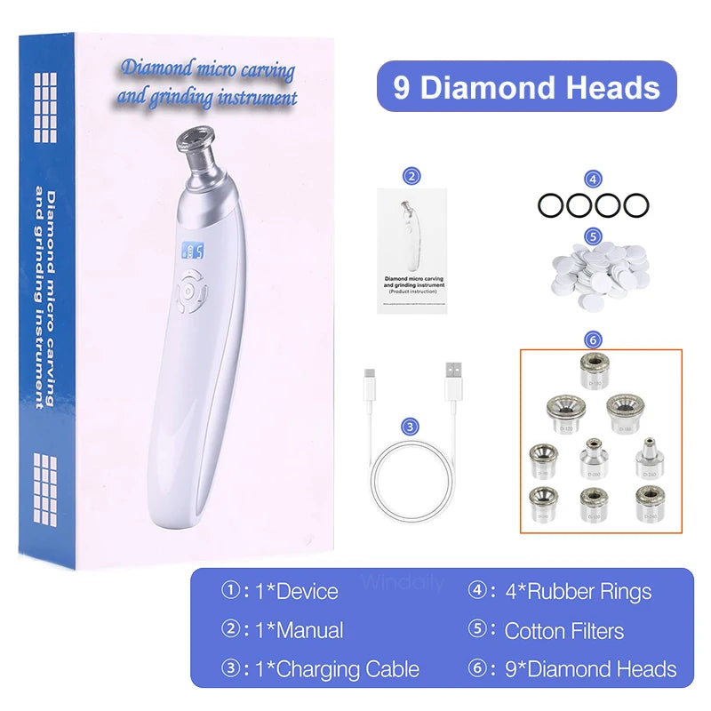 Windaily Wireless Diamond Microdermabrasion Machine