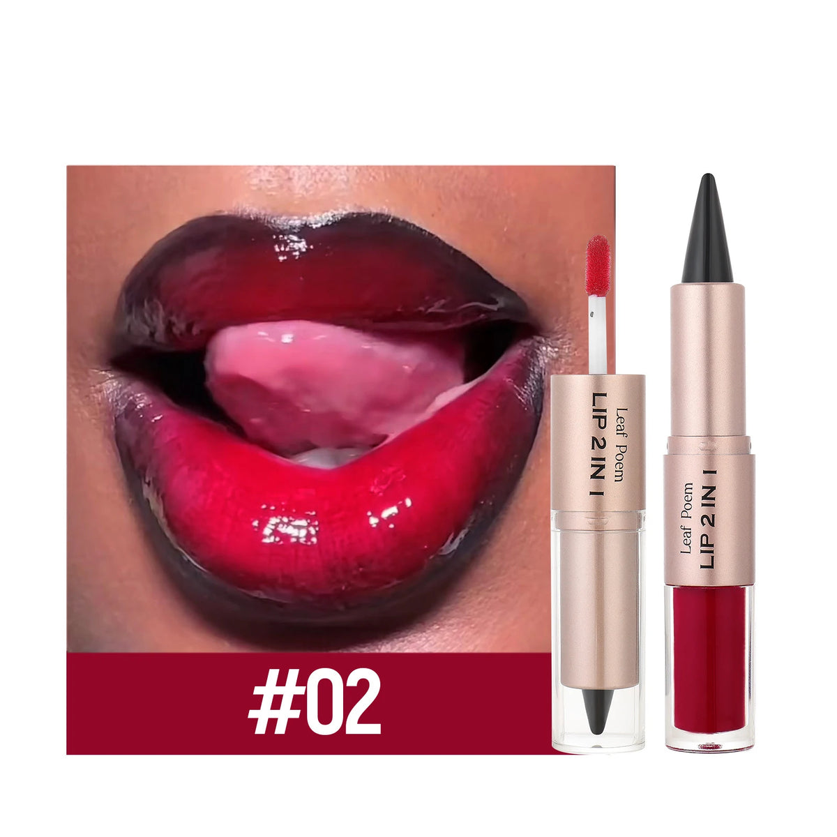 2-in-1 Matte Lip Liner and Crystal Lip Gloss