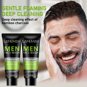 Men's Bamboo Charcoal and Volcanic Mud Face Wash, 80 g