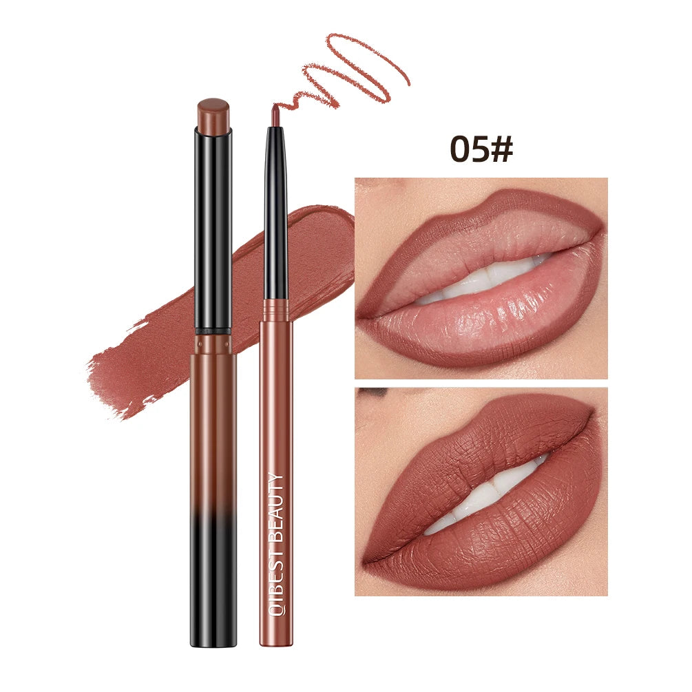 QIBEST Lipstick and Lip Liner Set