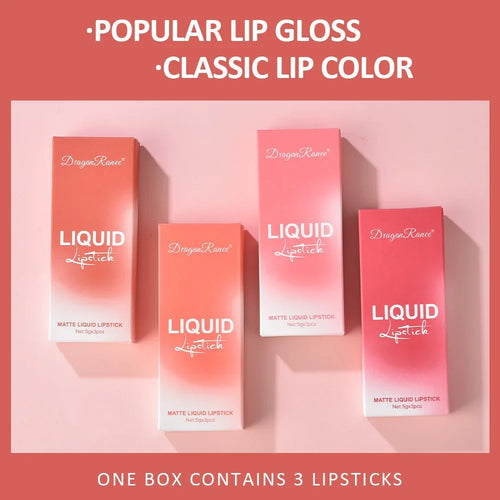 3-Piece Matte Liquid Lipstick Set