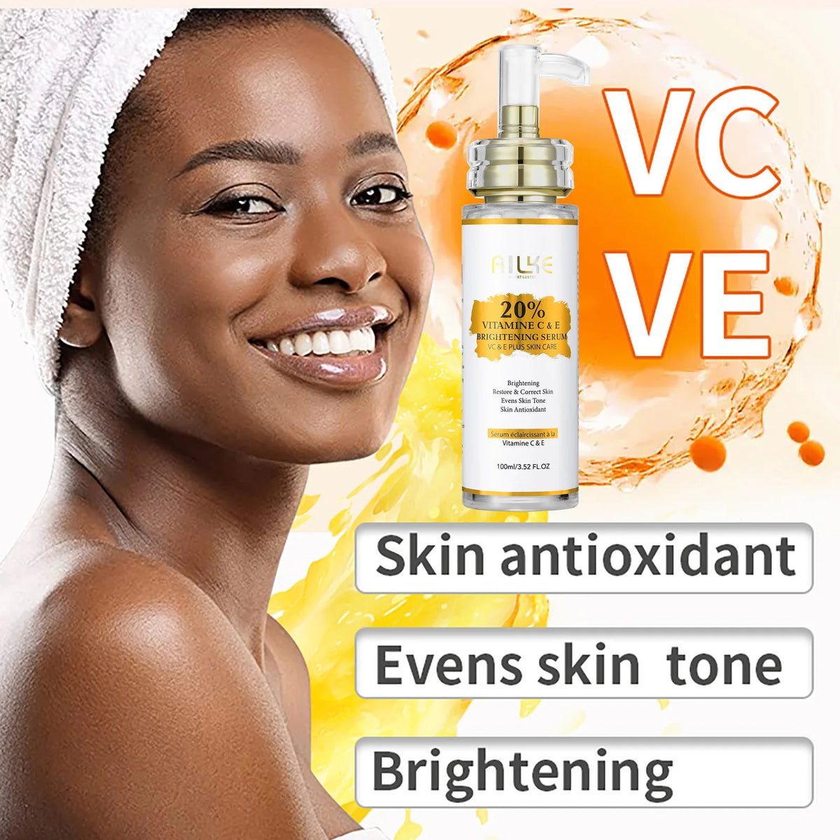 AILKE Vitamin C and E Serum, 100ml