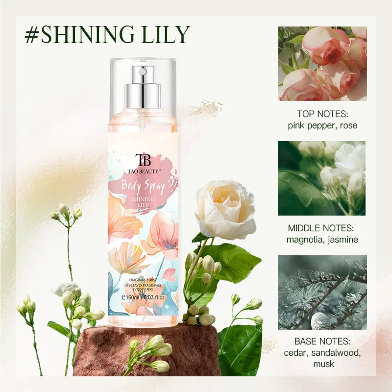 Alcohol-Free Floral and Fruity Body Fragrance Spray, 150ml