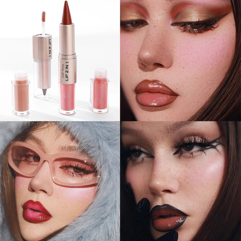 2-in-1 Matte Lip Liner and Crystal Lip Gloss