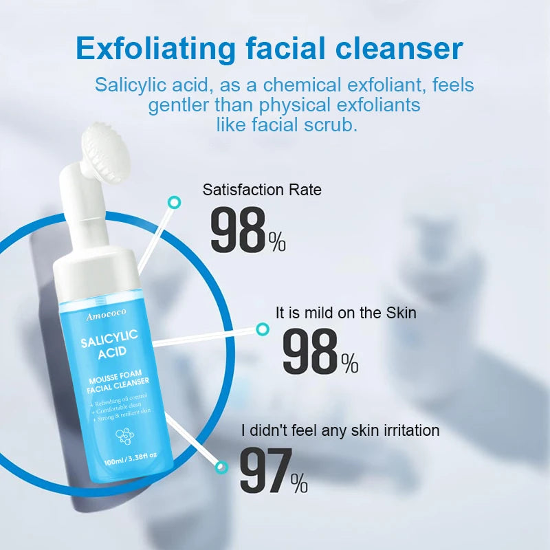 AMOCOCO Facial Cleanser Set with Compressed Towels