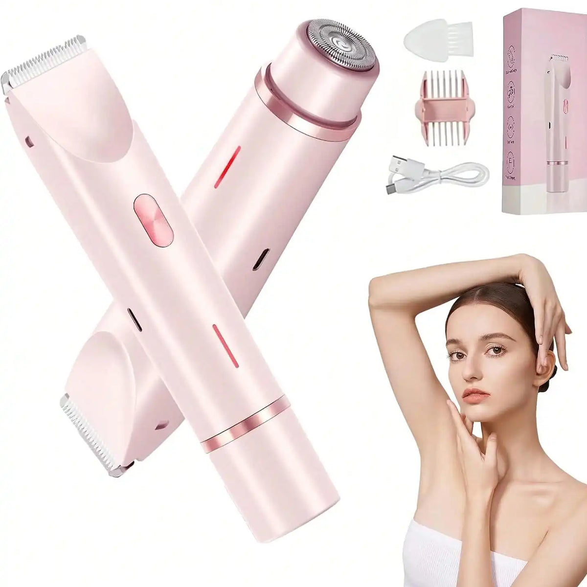 Women's Dual-Head 2-in-1 Electric Body Shaver