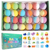 Kids Surprise Bath Bomb Gift Set, 24 Pack
