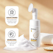 BIOAOUA Rice Foaming Facial Cleanser with Brush Head, 120 ml