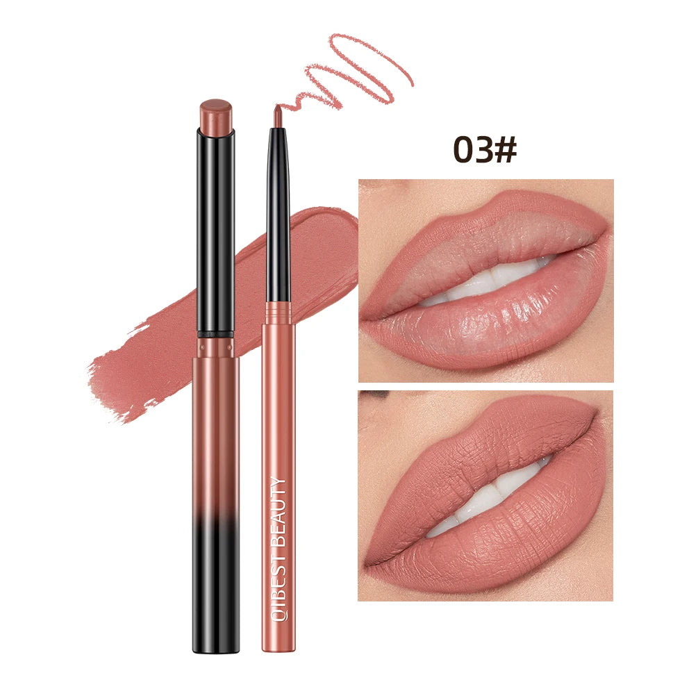QIBEST Lipstick and Lip Liner Set