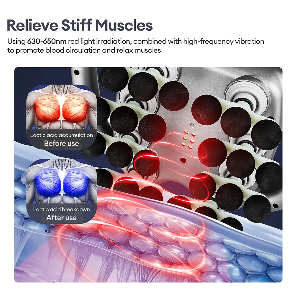 24-Head Fascia Massage Gun with 9 Modes
