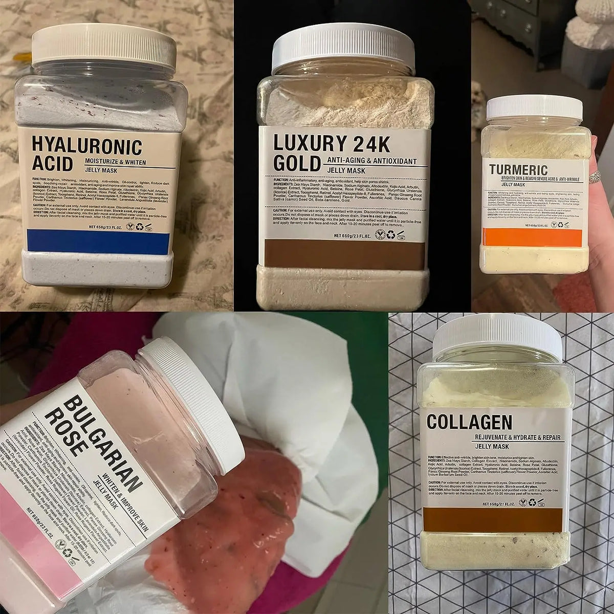 6-Piece Jelly Facial Mask Powder Set