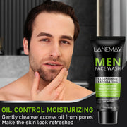 Men's Bamboo Charcoal and Volcanic Mud Face Wash, 80 g