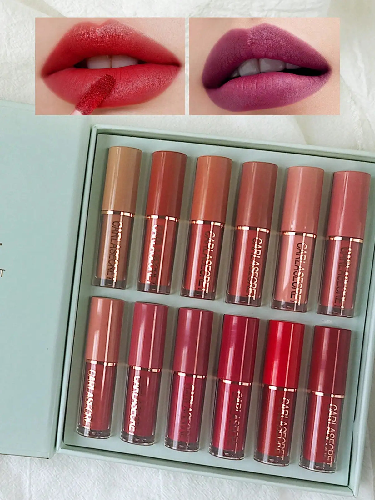 12-Piece Matte Liquid Lipstick and Lip Liner Set