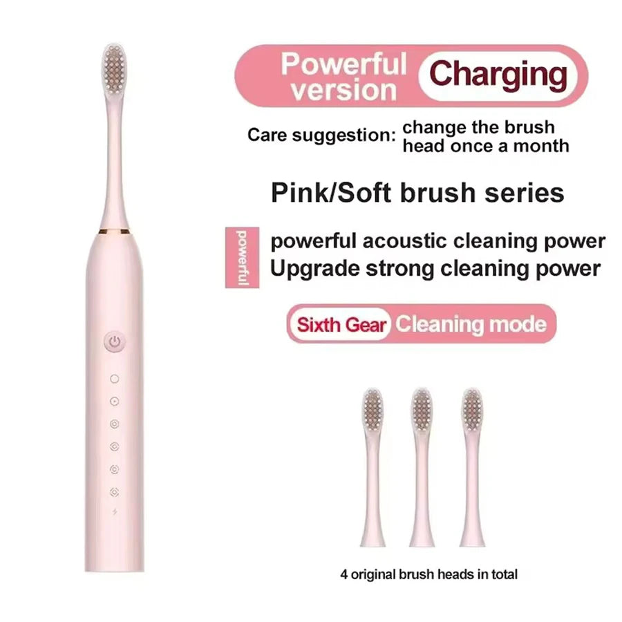 Ultrasonic Electric Toothbrush with 6 Speed Modes