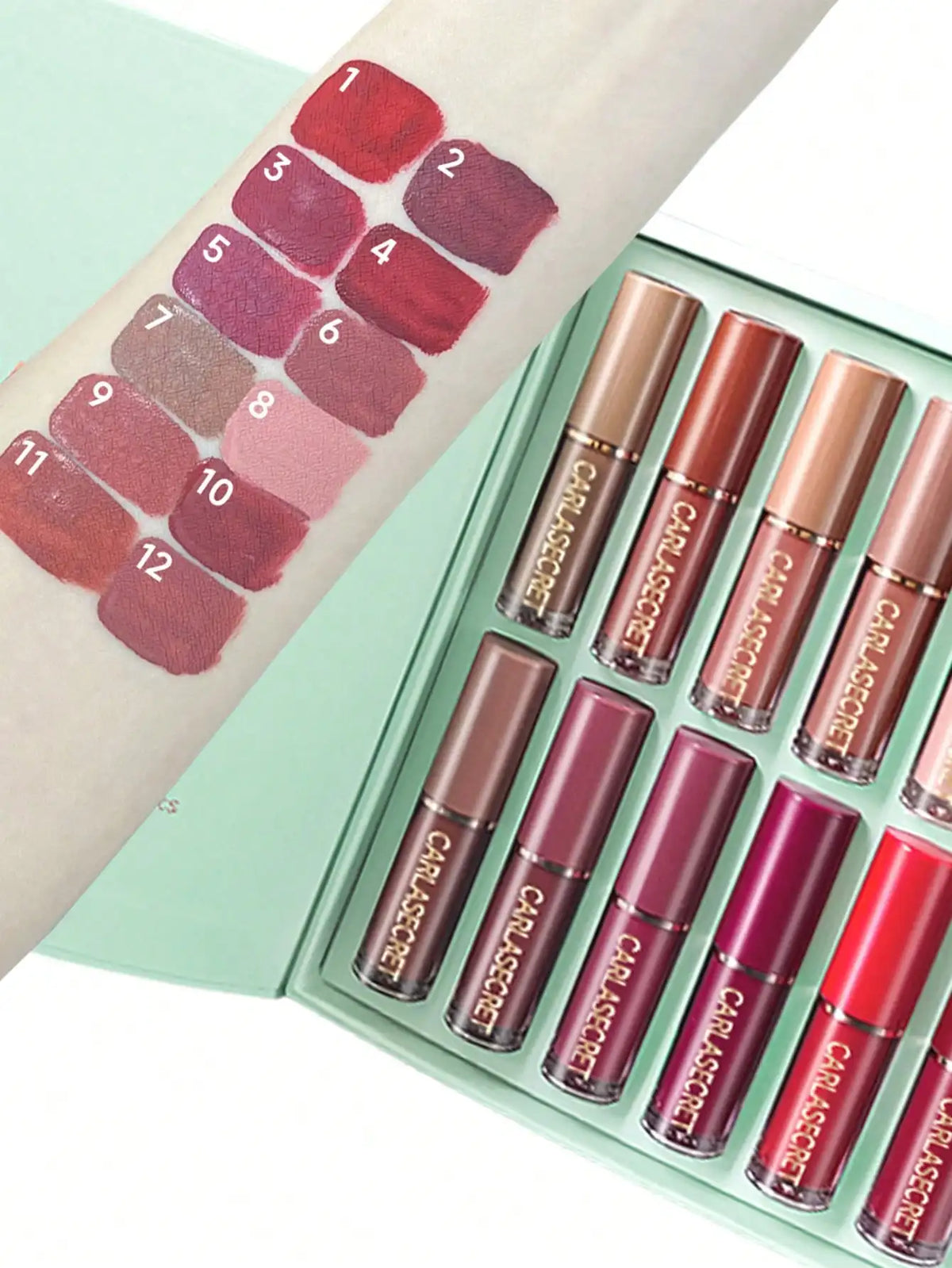 12-Piece Matte Liquid Lipstick and Lip Liner Set