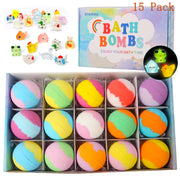Kids Surprise Bath Bombs, 15 or 24 Pack