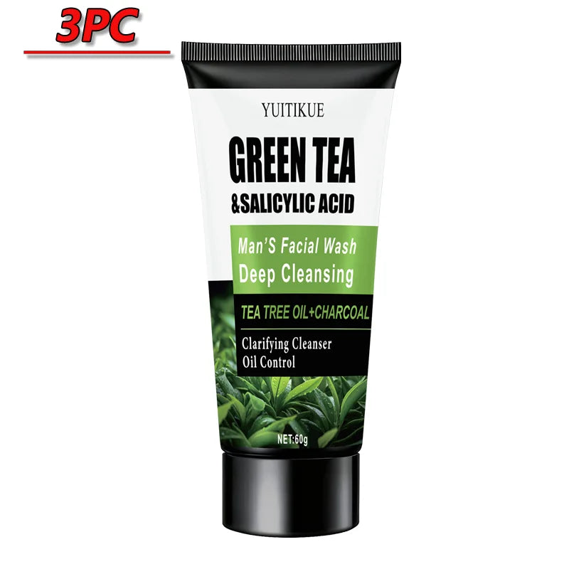 WaterIceLevin Green Tea and Salicylic Acid Men's Facial Cleanser, 60 g