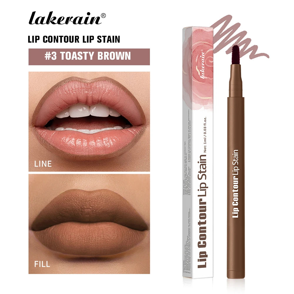 ibcccndc 2-in-1 Lip Stain and Liner Pen