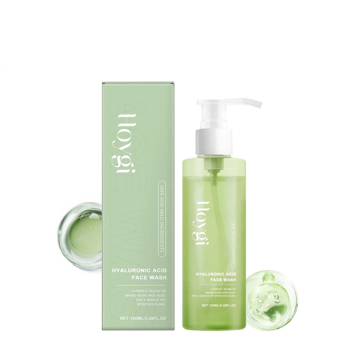 HOYGI Hyaluronic Acid Facial Cleansing Gel, 100 ml