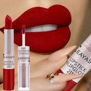 Dual-Ended Velvet Matte Lipstick and Lip Gloss