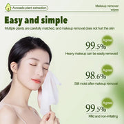 Avocado-Scented Makeup Removing Wipes, 80 Pieces