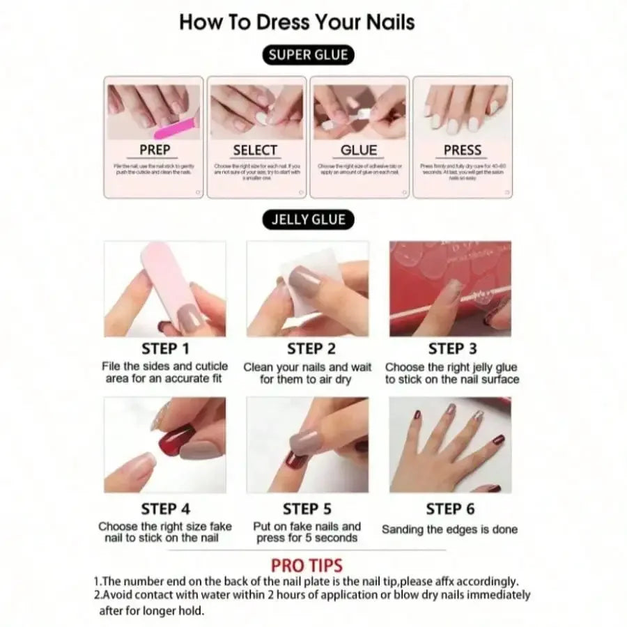 Cool-Tone Green Cat Eye Press-On Nails, 24-Piece Set
