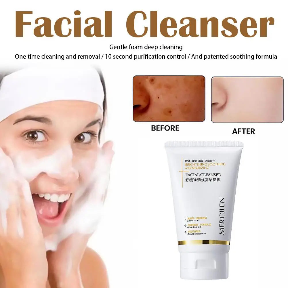 MERCILEN Moisturizing Facial Cleanser, 120 g