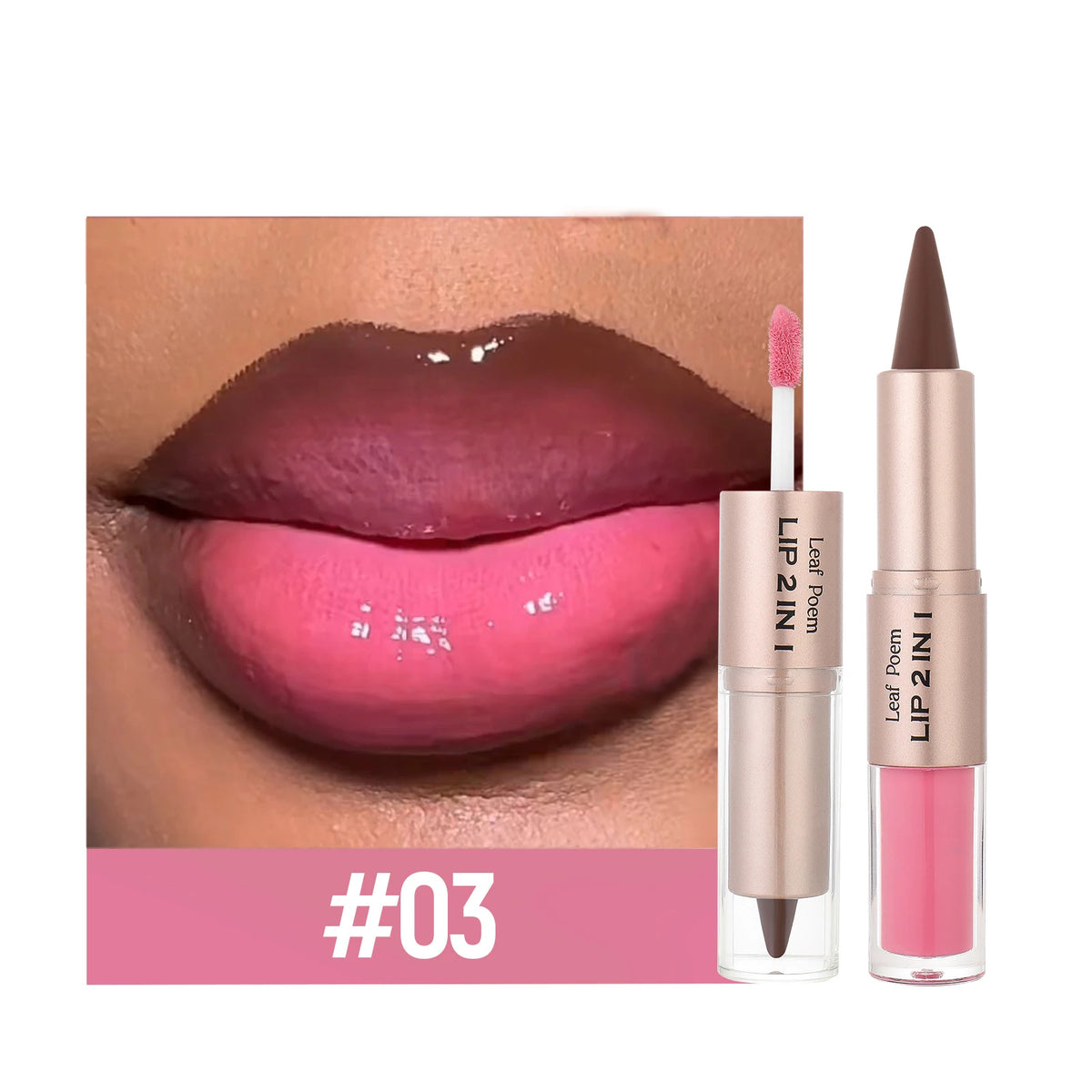 2-in-1 Matte Lip Liner and Crystal Lip Gloss