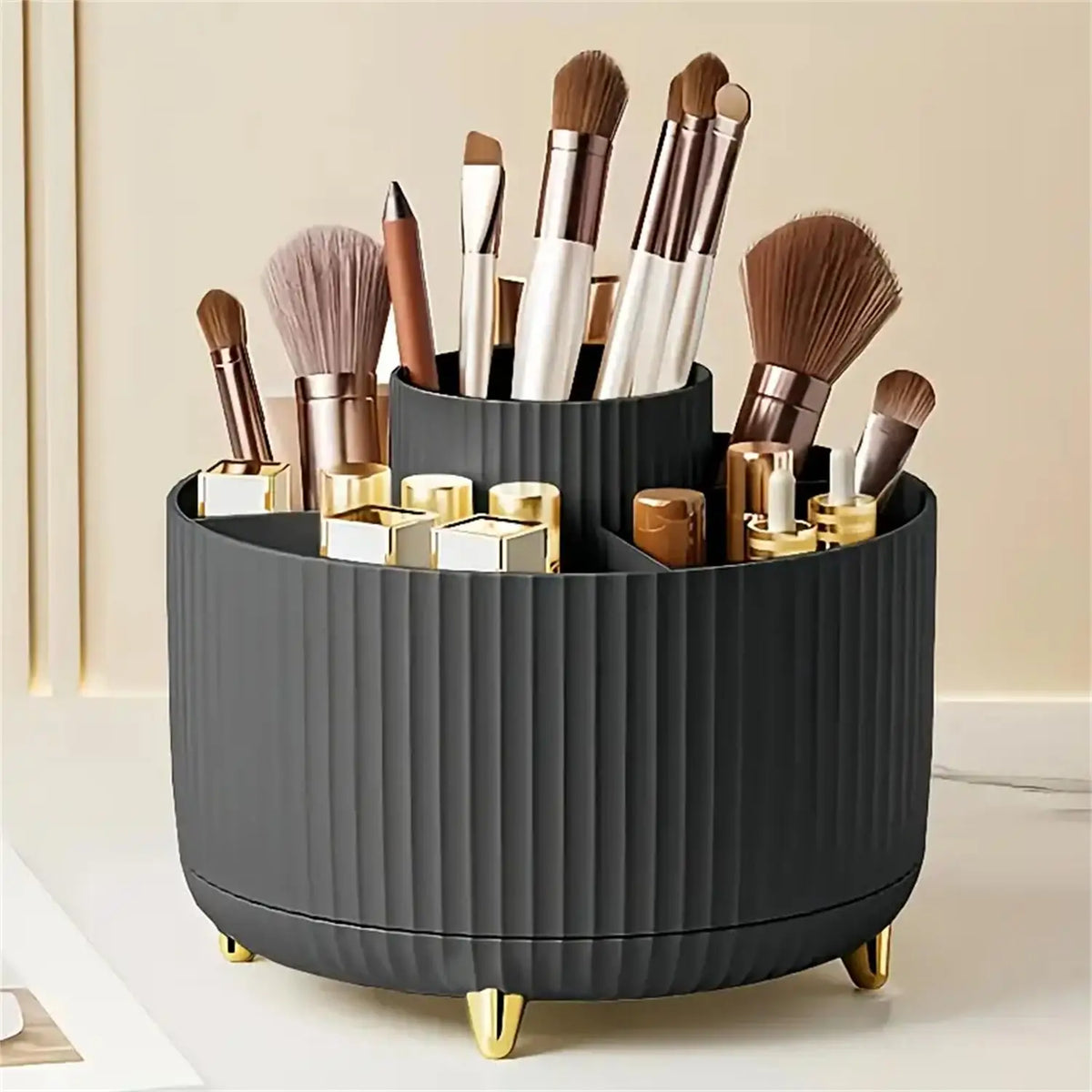 360° Rotating Makeup Organizer, 5 Compartments
